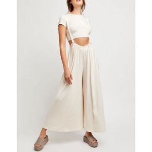 Free People Brookside Two Piece Set NWT Ivory Cream Medium